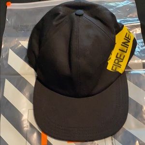 NWOT Off-White Fire line hat W/ Bag